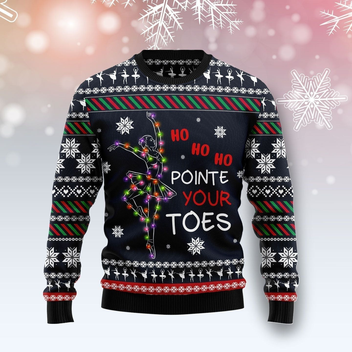 Ballet Pointe Ugly Christmas Sweater Ugly Sweater For Men Women