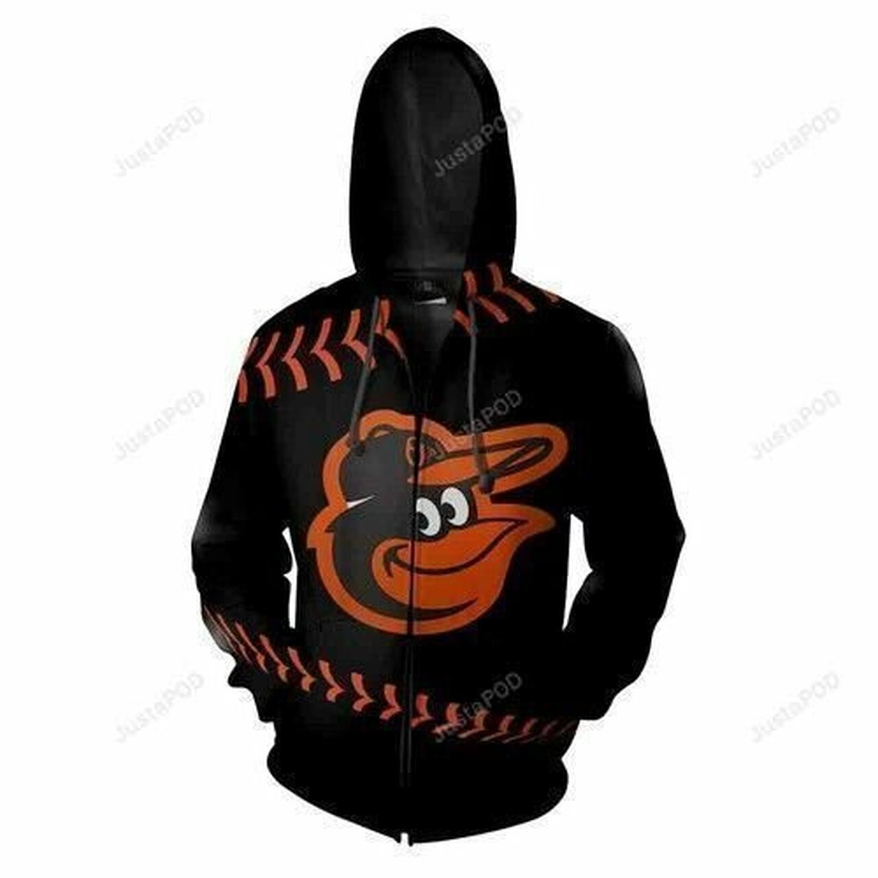 Baltimore Orioles Nfl Football 3d All Over Print Hoodie