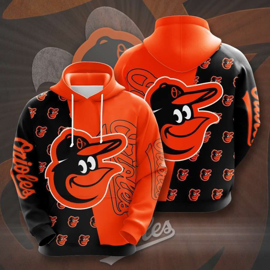 Baltimore Orioles No142 Custom Hoodie 3D All Over Print