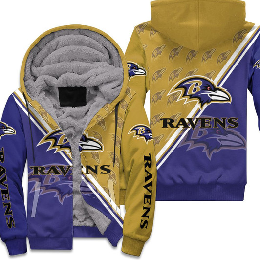 Baltimore Ravens 3D Fleece Hoodie