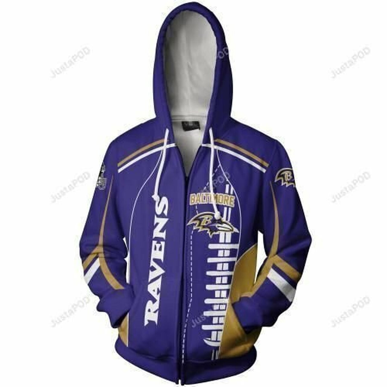 Baltimore Ravens 3d All Over Print Hoodie