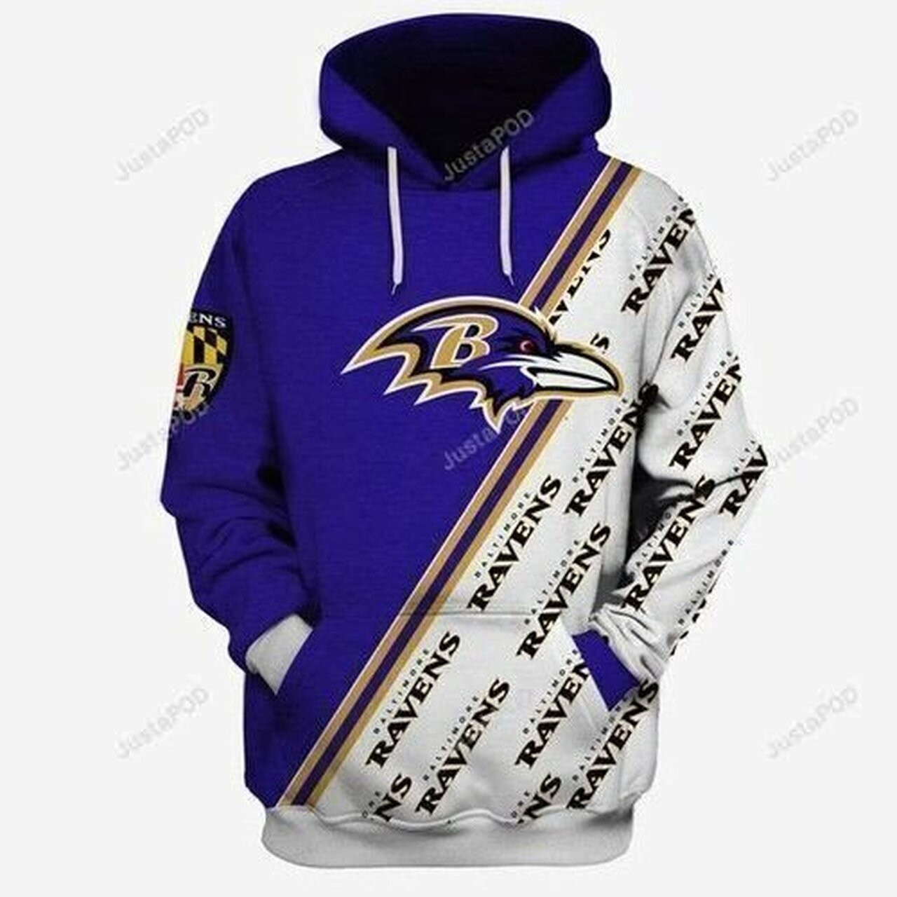 Baltimore Ravens For Unisex 3d All Over Print Hoodie