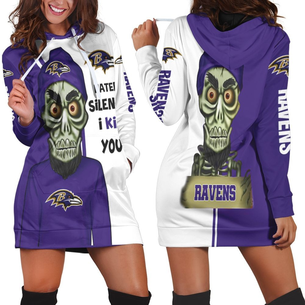 Baltimore Ravens Haters I Kill You 3d Hoodie Dress Sweater Dress Sweatshirt Dress