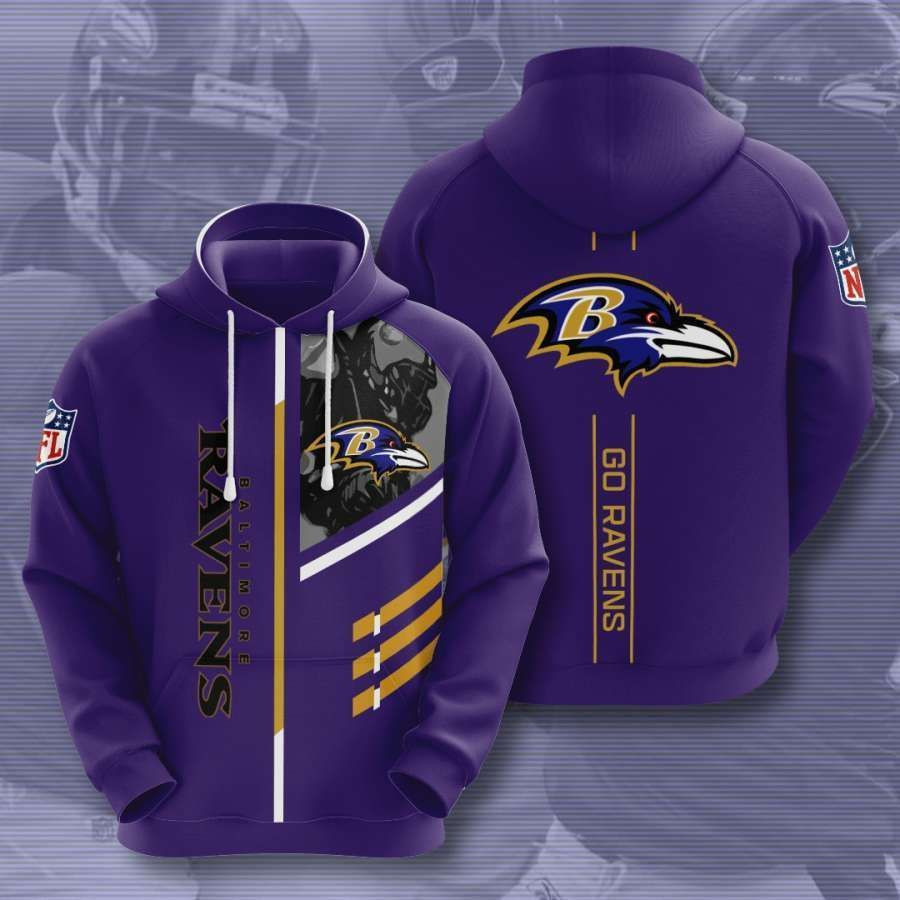 Baltimore Ravens No162 Custom Hoodie 3D All Over Print