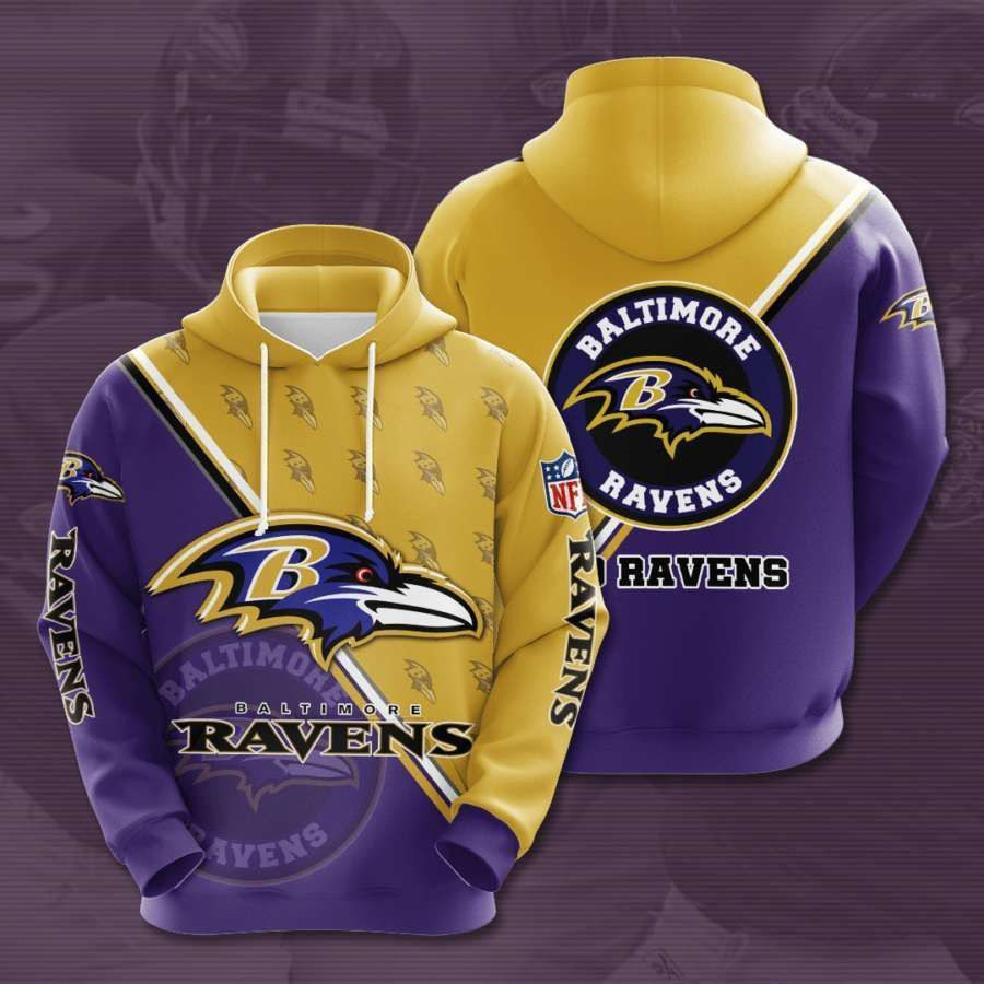 Baltimore Ravens No163 Custom Hoodie 3D All Over Print
