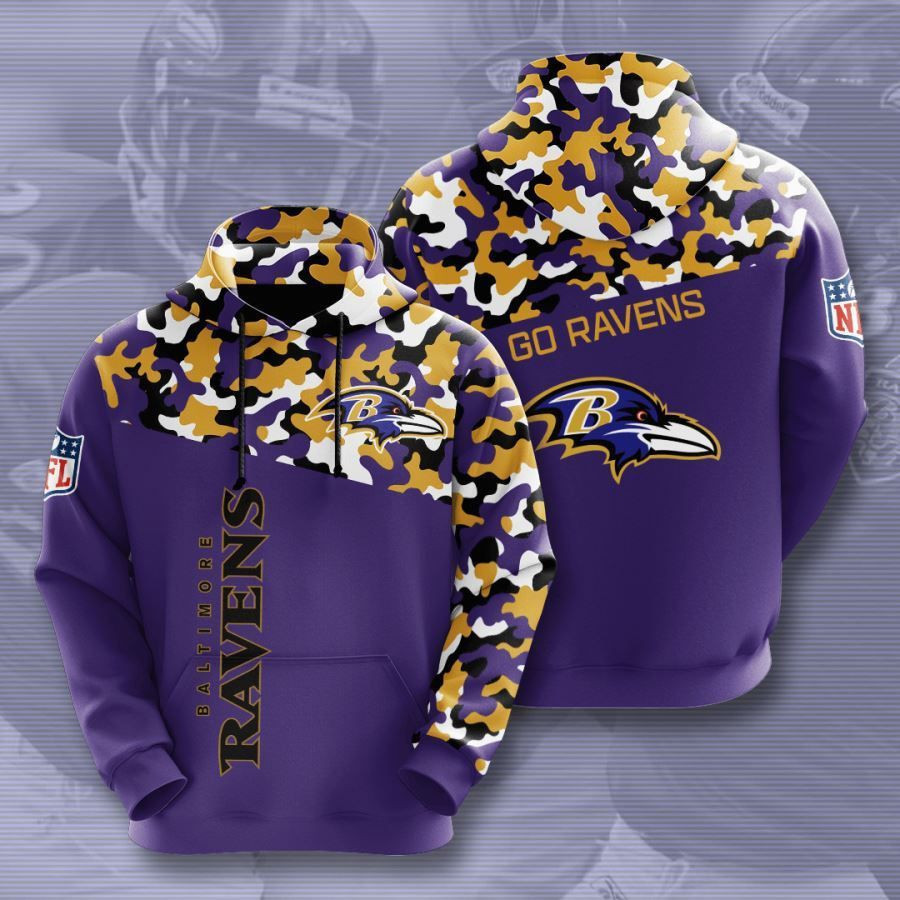 Baltimore Ravens No168 Custom Hoodie 3D All Over Print