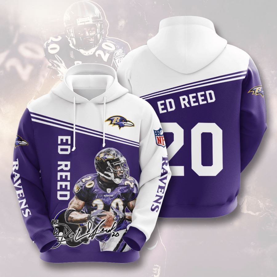 Baltimore Ravens No171 Custom Hoodie 3D All Over Print