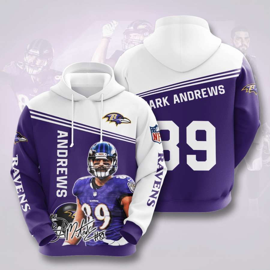 Baltimore Ravens No174 Custom Hoodie 3D All Over Print