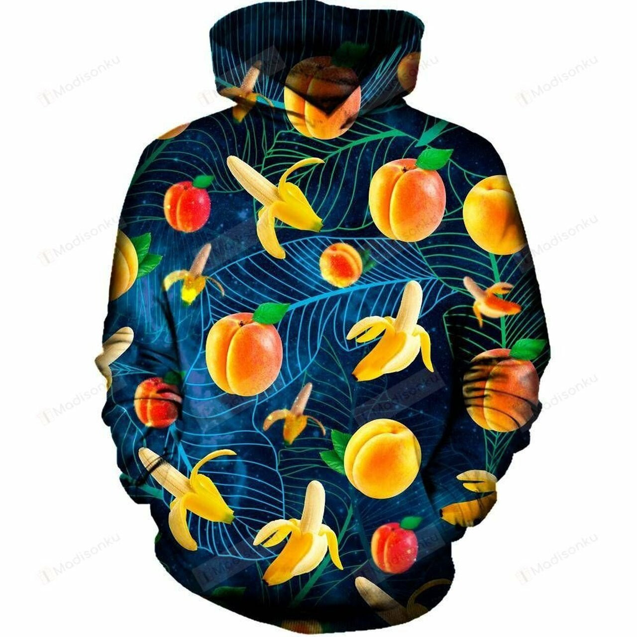 Banana And Peach For Unisex 3d All Over Print Hoodie