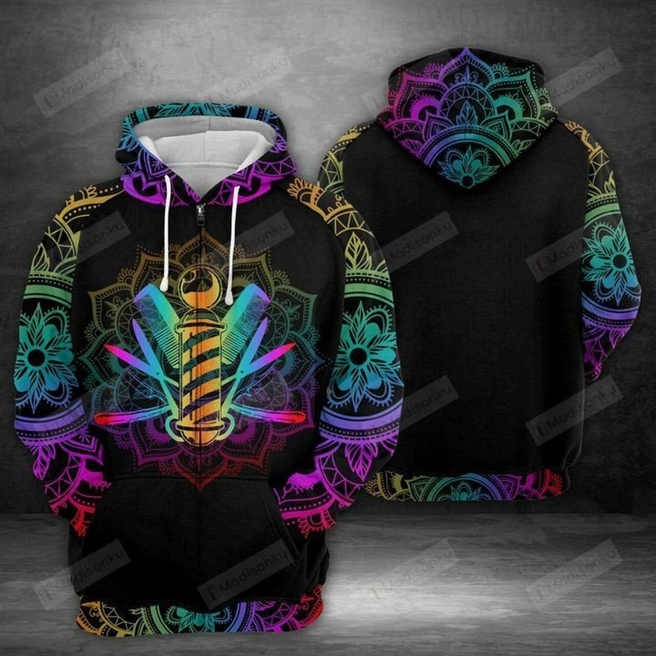 Barber 3d All Over Print Hoodie