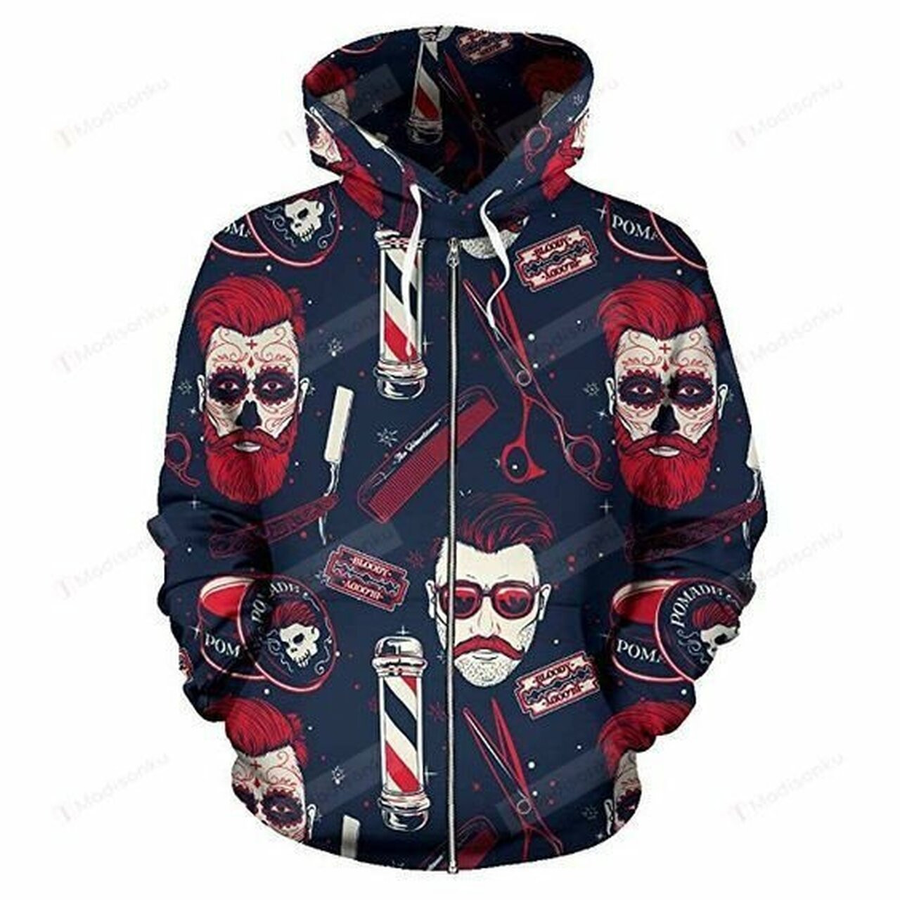 Barber Shop 3d All Over Print Hoodie