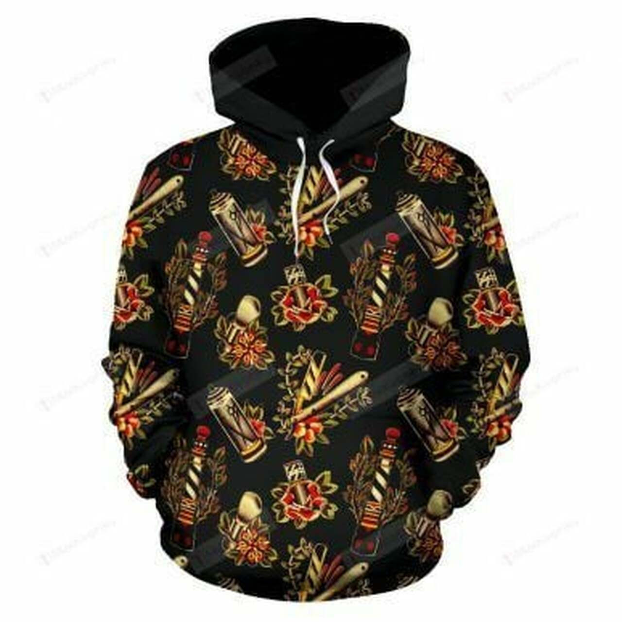 Barber Shop 3d All Over Print Hoodie