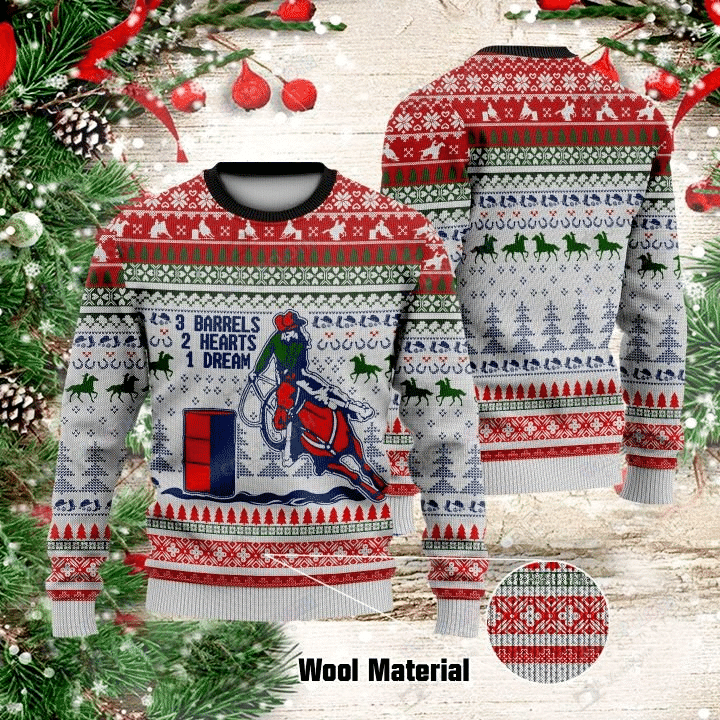 Barrel Racing Ugly Christmas Sweater Ugly Sweater For Men Women