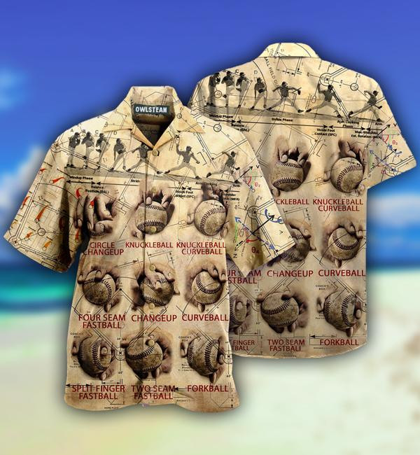 Baseball Pitching Grips Limited Edition - Hawaiian Shirt Hawaiian Shirt For Men