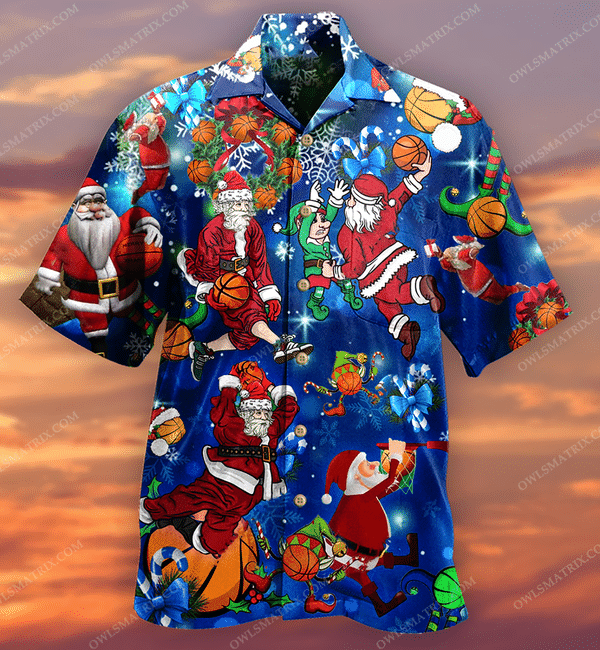 Basket Ball And Merry Xmas Limited Edition - Hawaiian Shirt - Hawaiian Shirt For Men