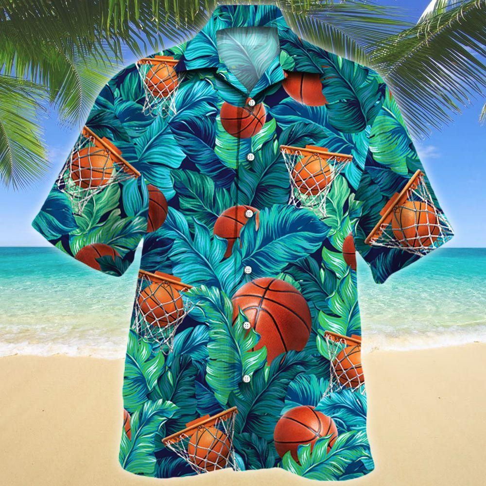 Basketball Lovers Aloha Hawaiian Shirt Colorful Short Sleeve Summer Beach Casual Shirt For Men And Women