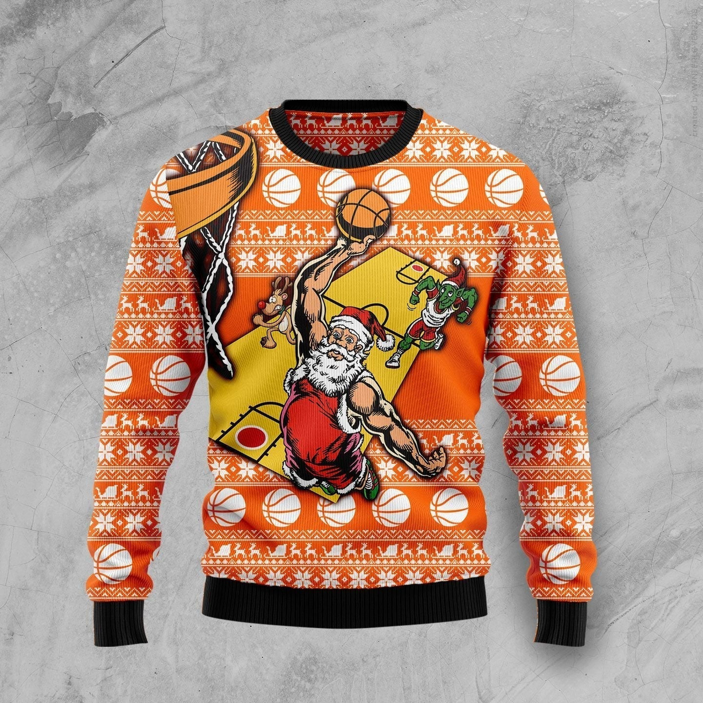 Basketball Ugly Christmas Sweater