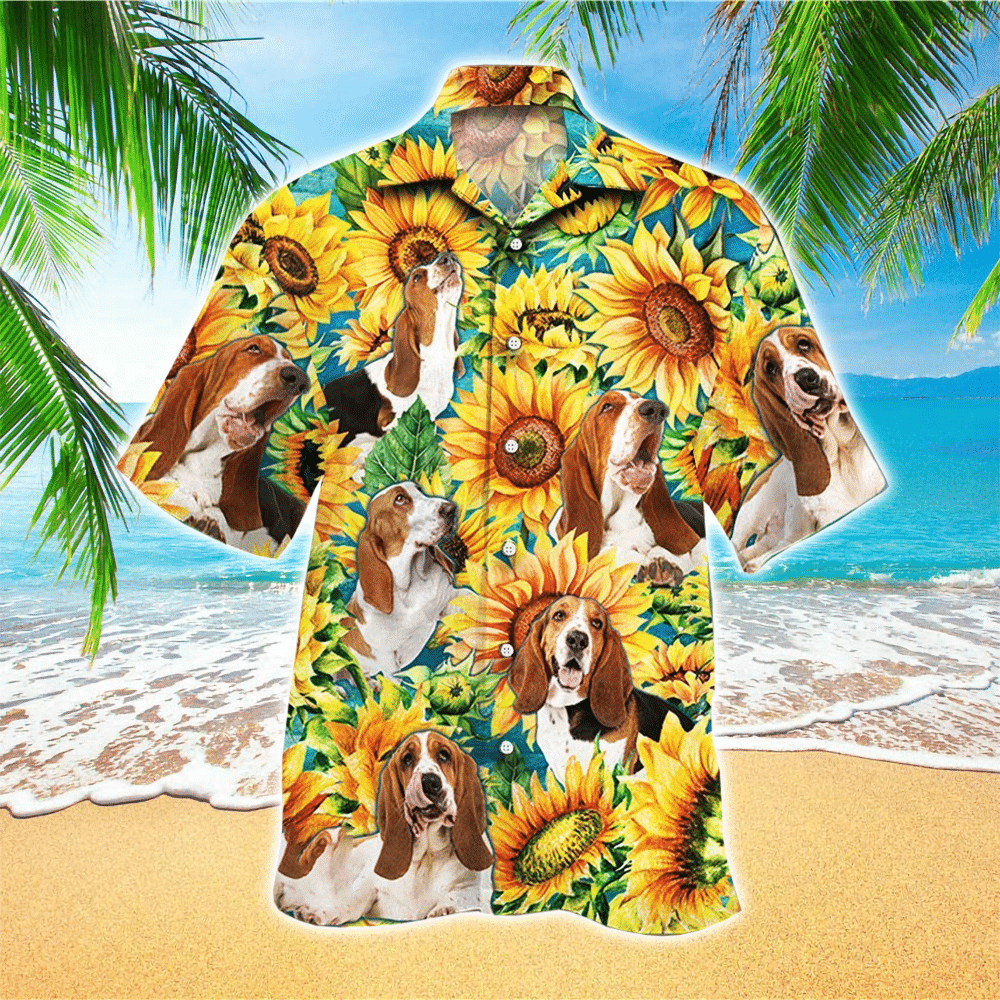 Basset Hound Hawaiian Shirt Perfect Basset Hound Clothing Shirt for Men and Women