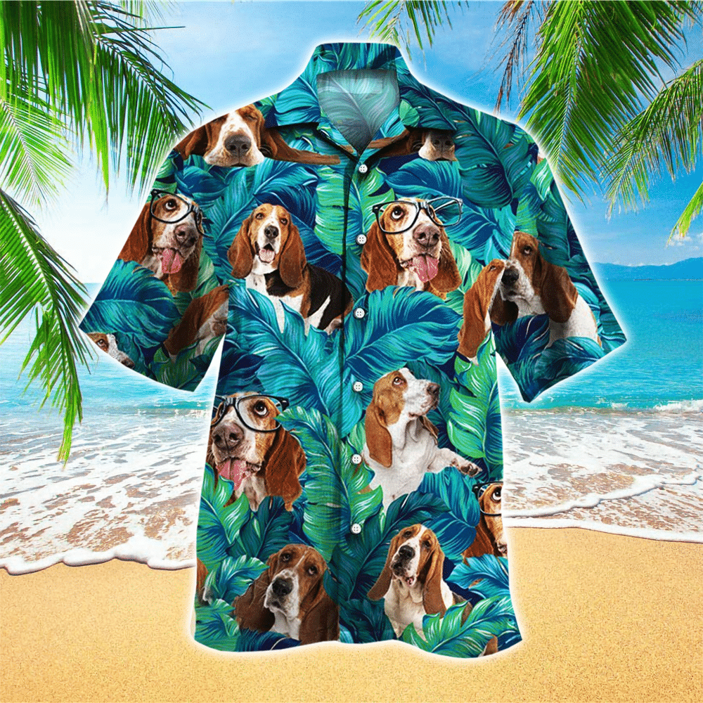 Basset Hound Hawaiian Shirt Perfect Basset Hound Clothing Shirt for Men and Women