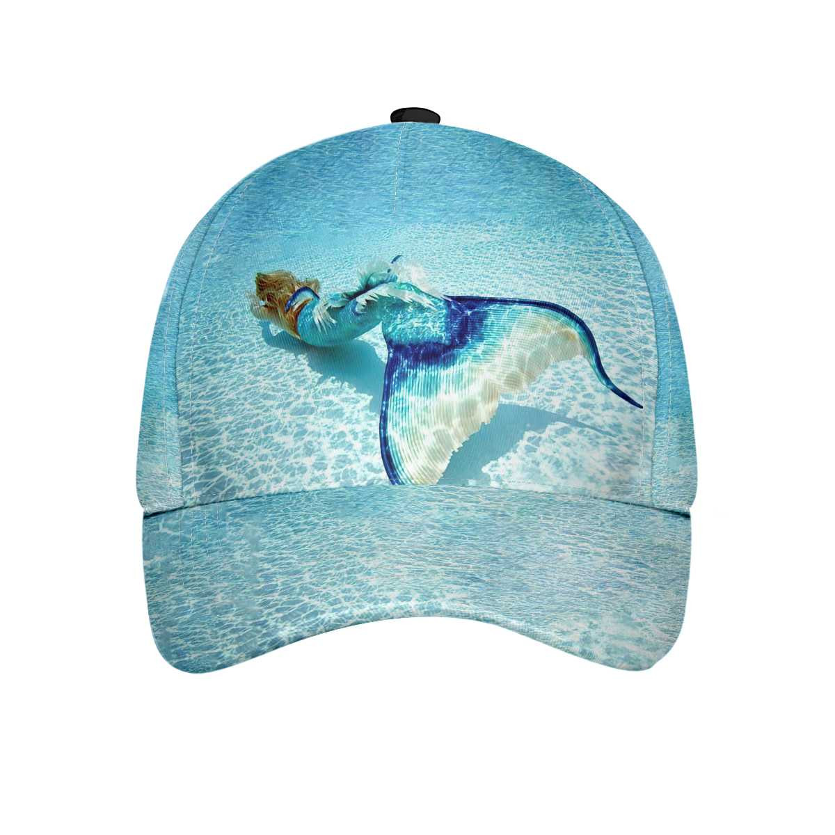 Beach Mermaid Blue Ocean Cap