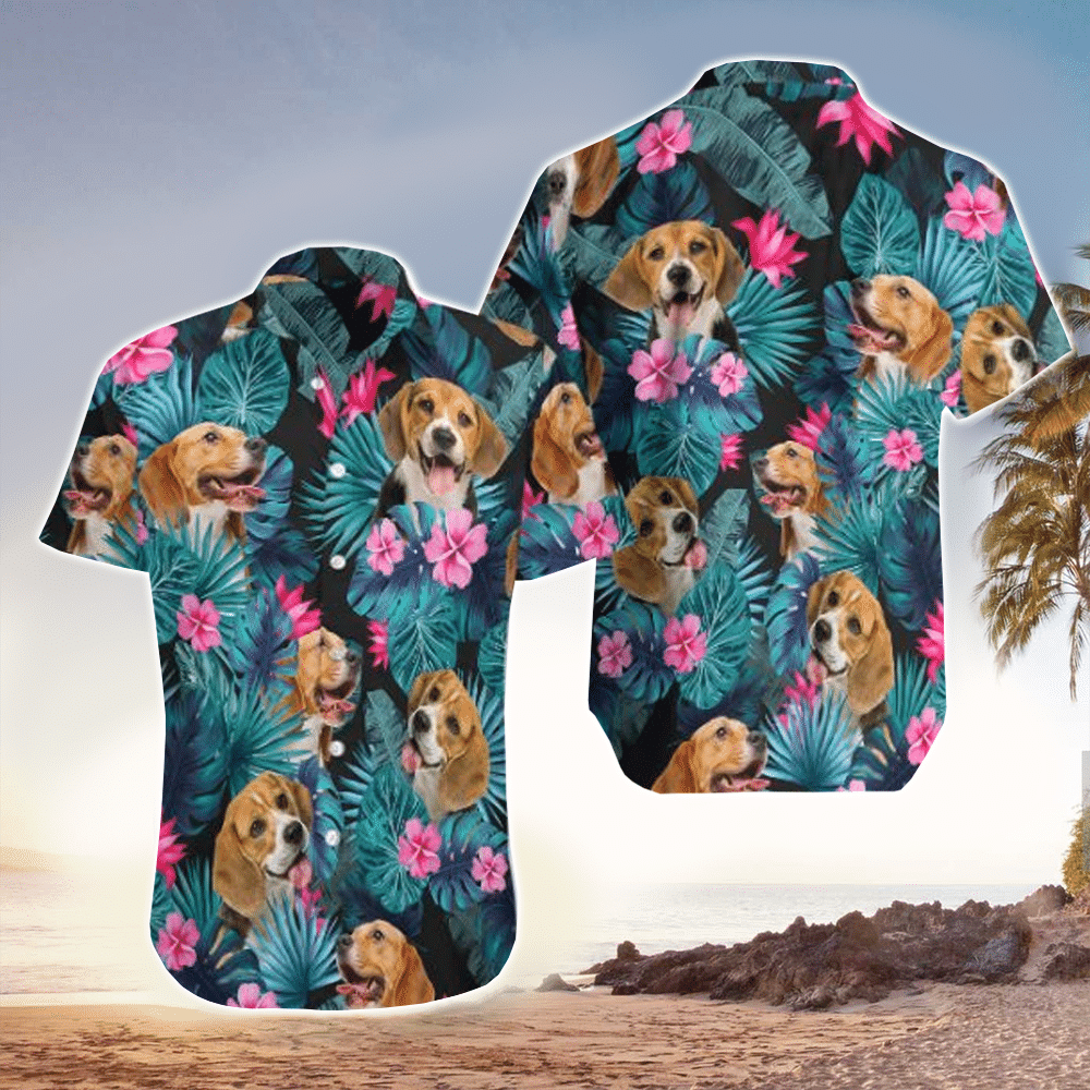 Beagle Shirt Beagle Hawaiian Shirt For Dog Lovers Shirt for Men and Women