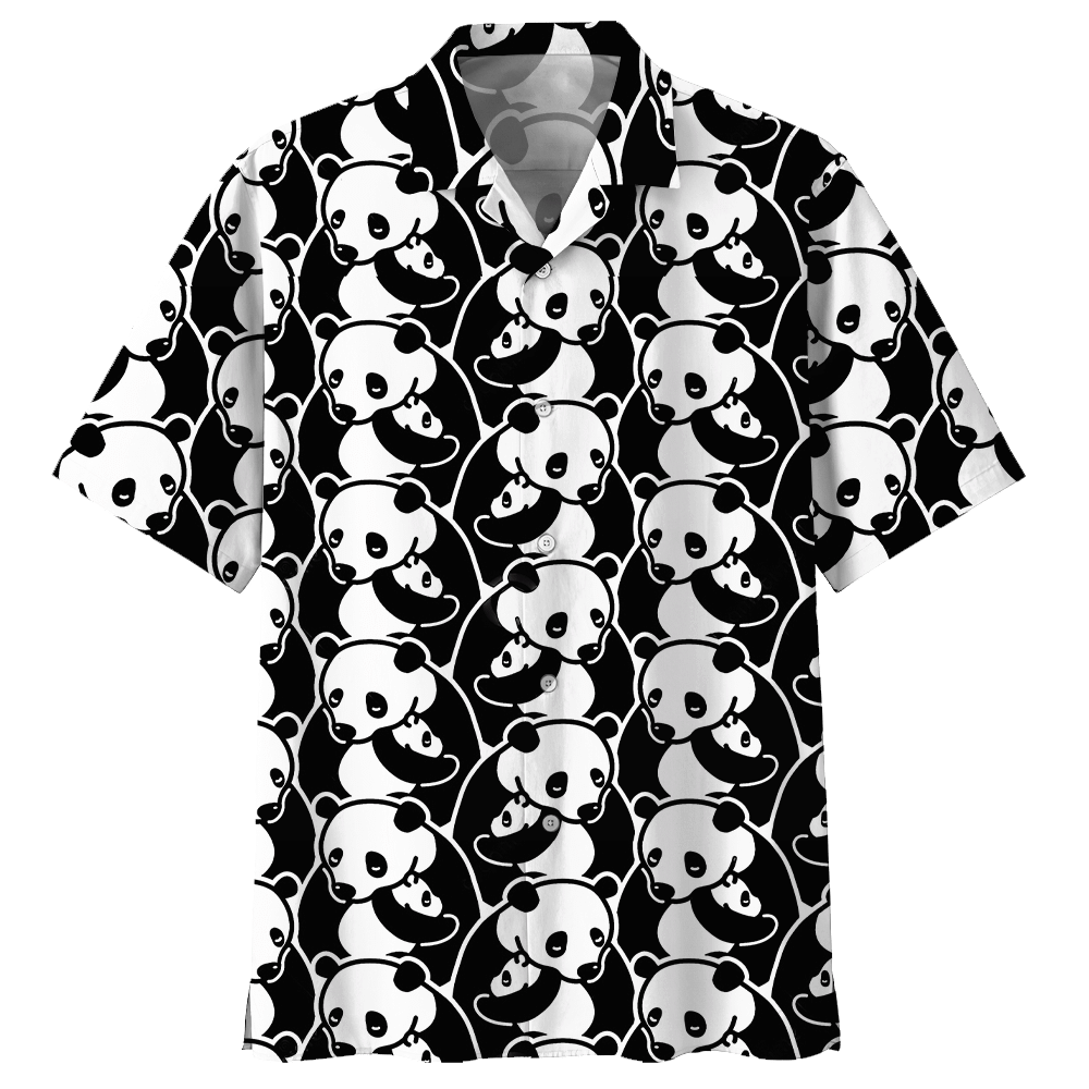 Bear Hawaiian Shirt Colorful Short Sleeve Summer Beach Casual Shirt For Men And Women