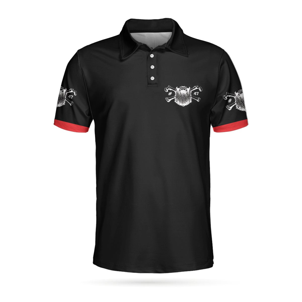 Beard Rule Short Sleeve Black Polo Shirt If You Touch My Beard Polo Shirt Best Beard Shirt For Men