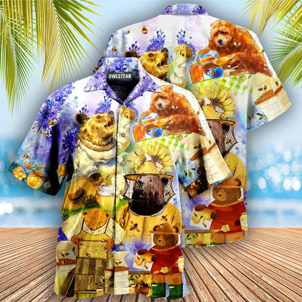 Bears As Sweet As Honey Edition - Hawaiian Shirt - Hawaiian Shirt For Men, Hawaiian Shirt For Women, Aloha Shirt