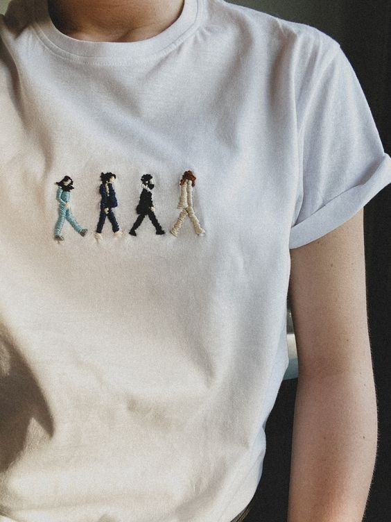 Beatles Embroidery Shirt