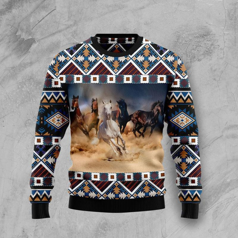 Beautiful Horses Ugly Christmas Sweater Ugly Sweater For Men Women
