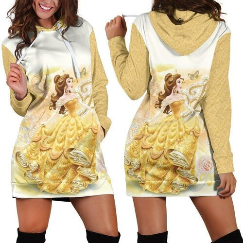 Beauty And The Beast Hoodie Dress Sweater Dress Sweatshirt Dress 3d All Over Print For Women Hoodie