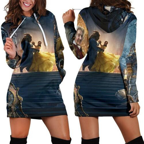 Beauty And The Beast Hoodie Dress Sweater Dress Sweatshirt Dress 3d All Over Print For Women Hoodie