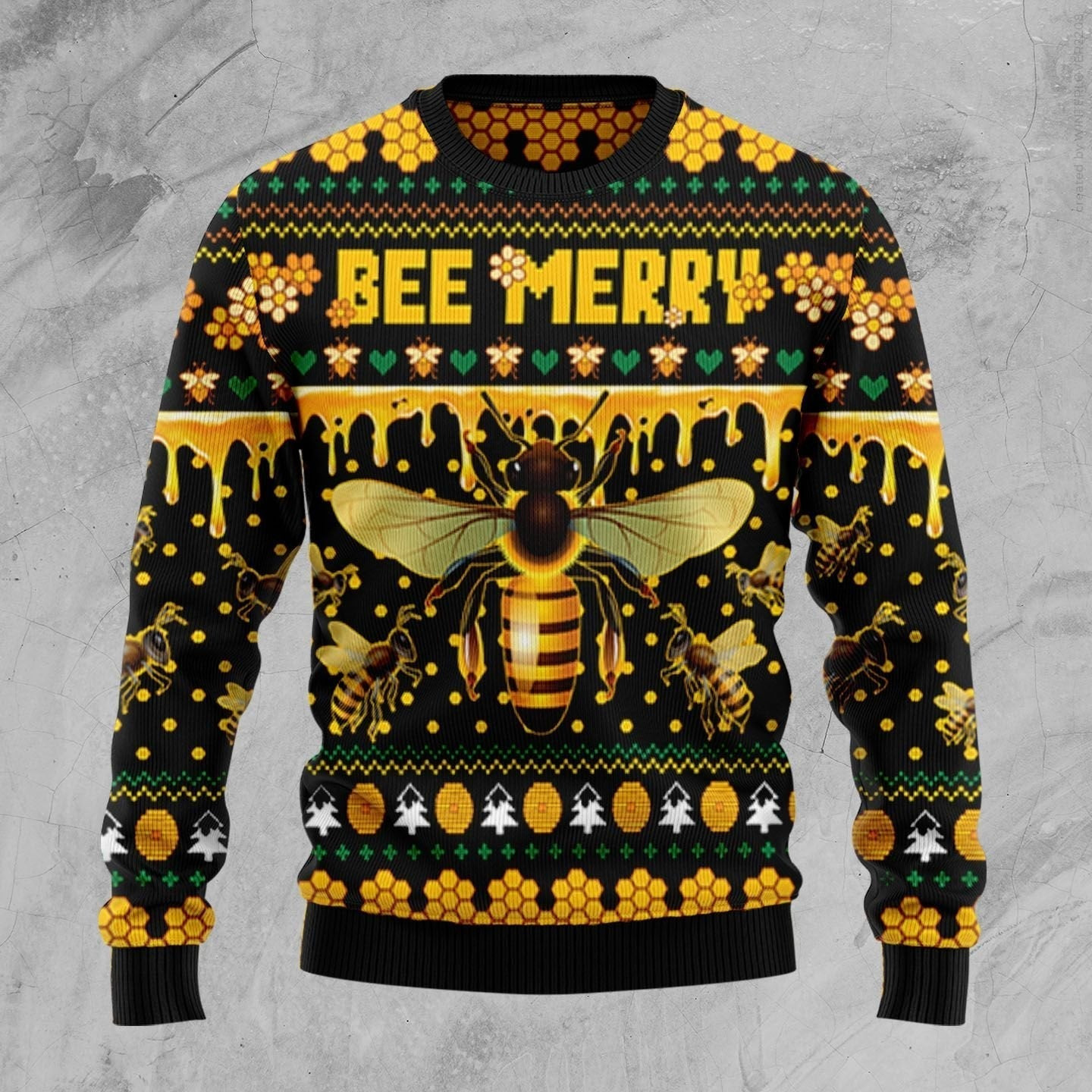 Bee Merry Ugly Christmas Sweater