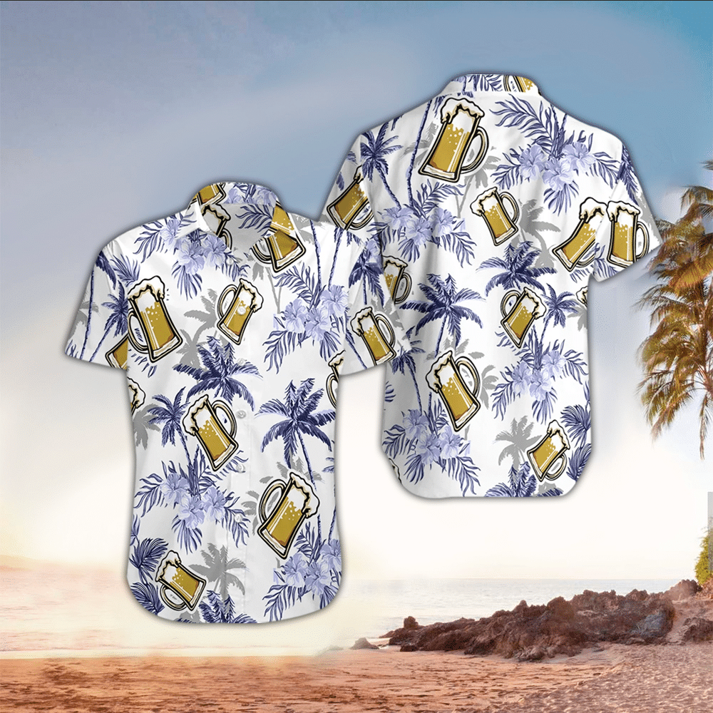 Beer Hawaiian Shirt Perfect Beer Clothing Shirt for Men and Women