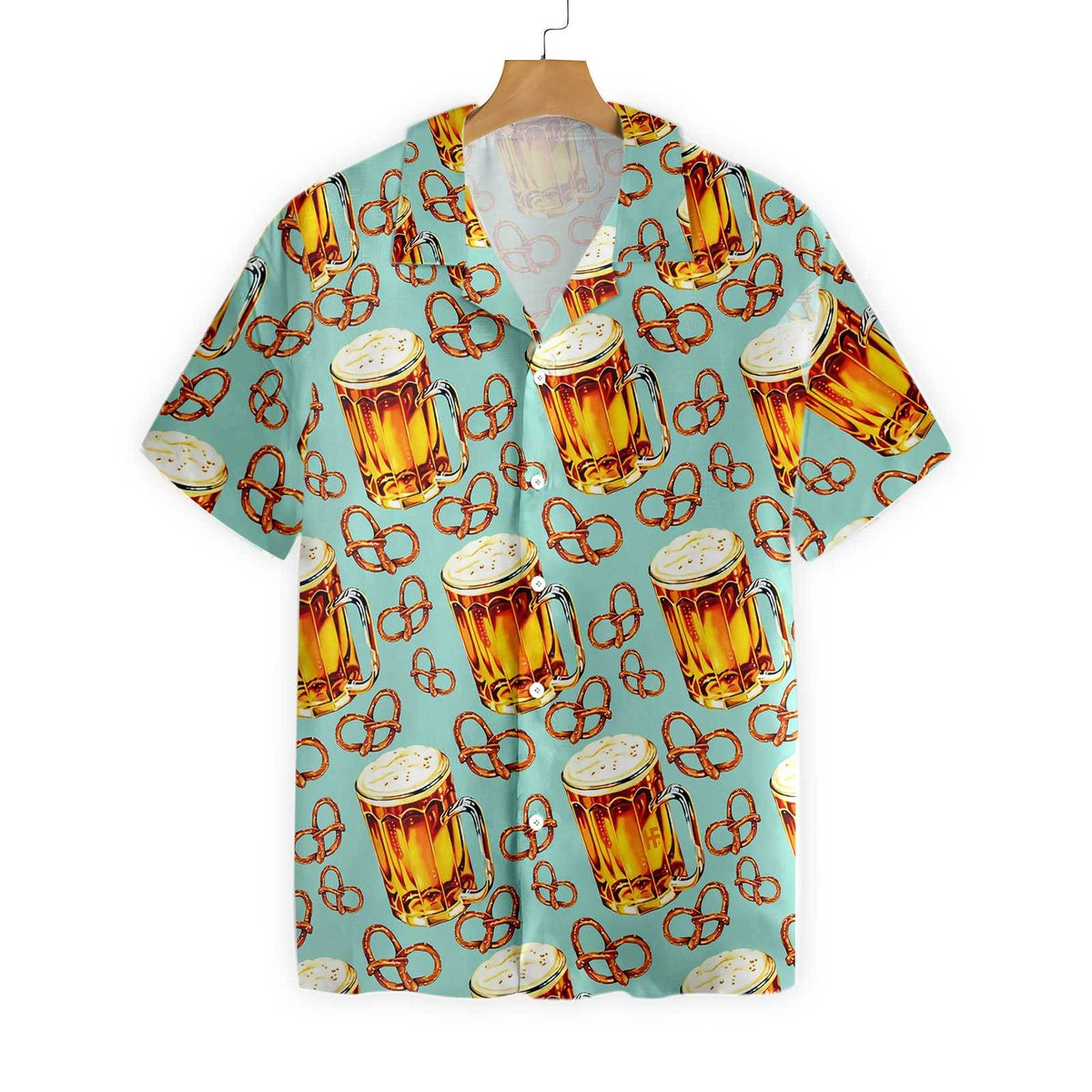 Beer Pretzel Shirt For Men Hawaiian Shirt