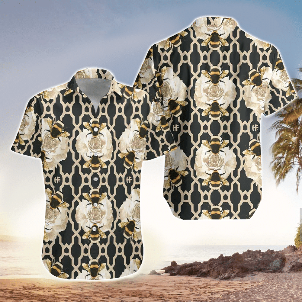 Bees Hawaiian Shirt For Men Bees Lover Gifts Shirt for Men and Women