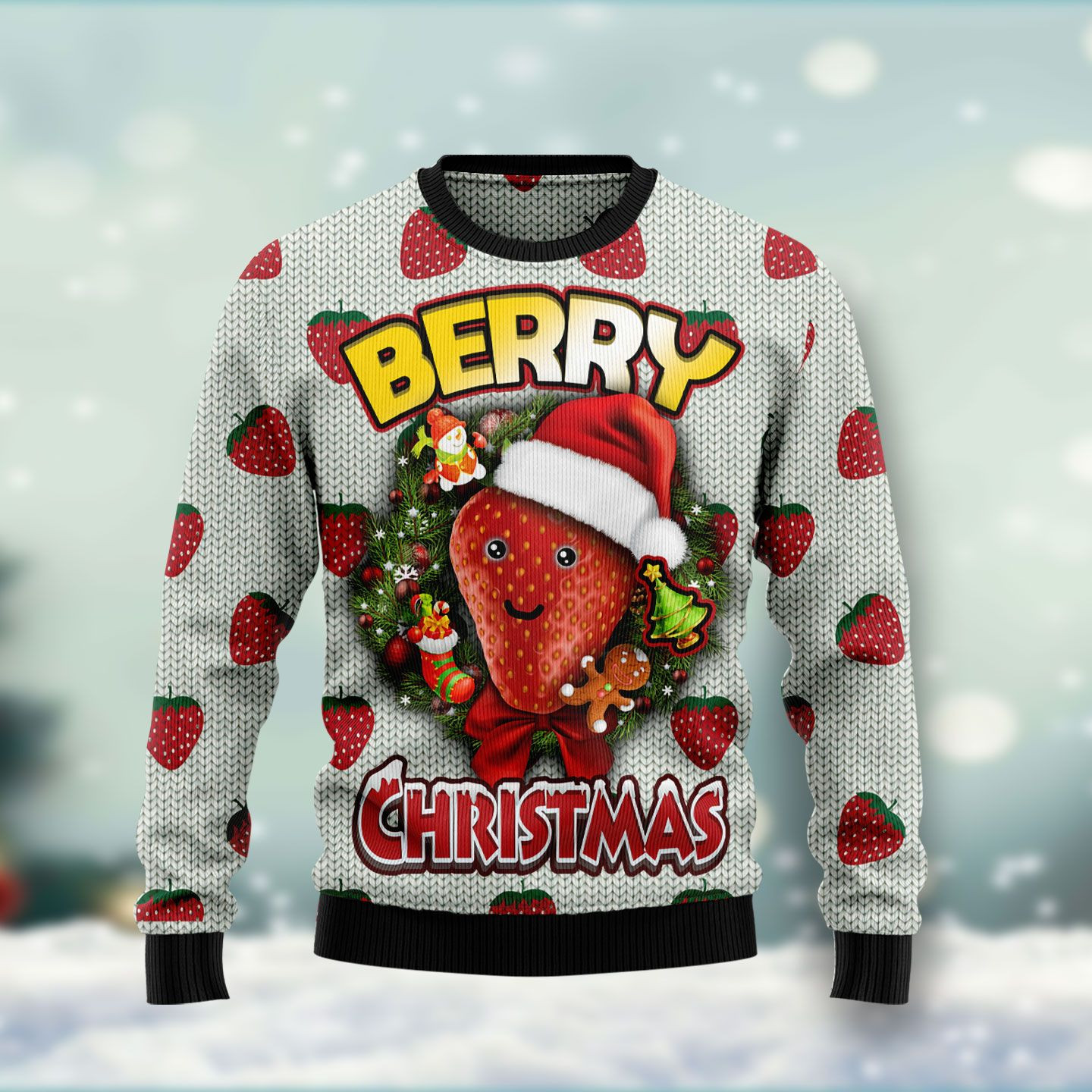 Berry Christmas Ugly Christmas Sweater Ugly Sweater For Men Women