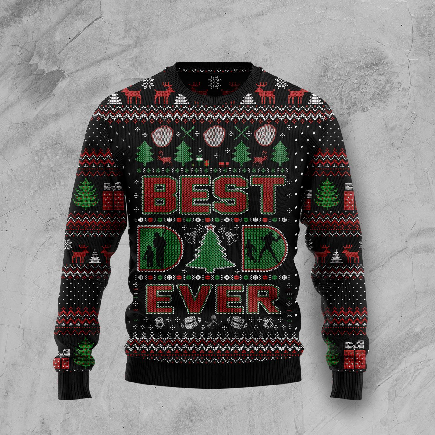 Best Dad Ever Ugly Christmas Sweater Ugly Sweater For Men Women