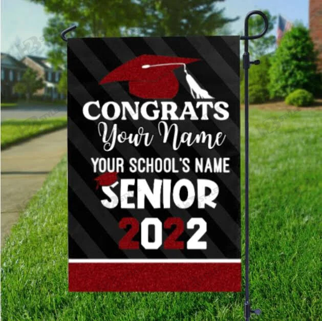 Best Gift Idea Graduation Flag Class of 2022 Senior Gift Garden Flag House Flag