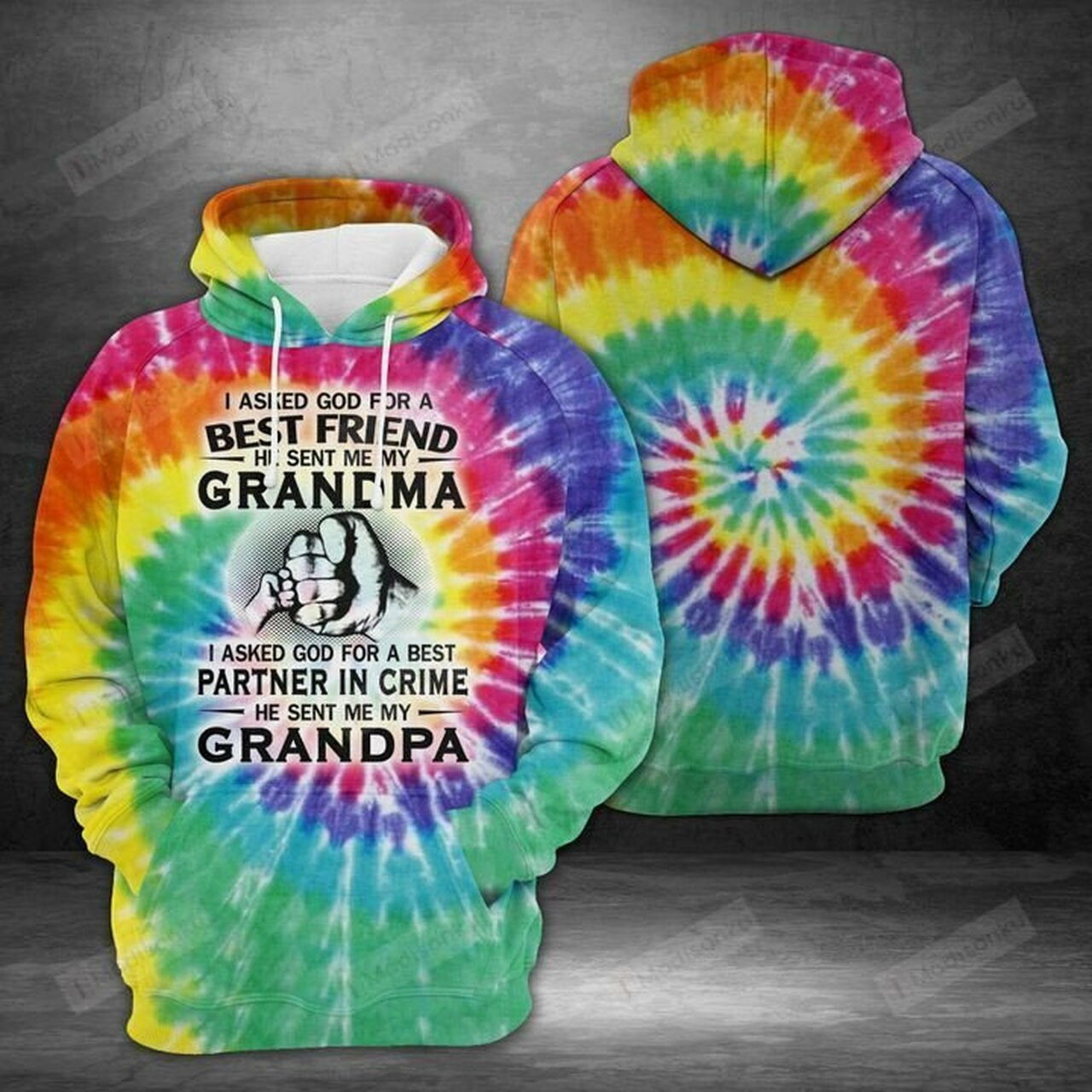 Best Grandma And Grandpa 3d All Over Print Hoodie