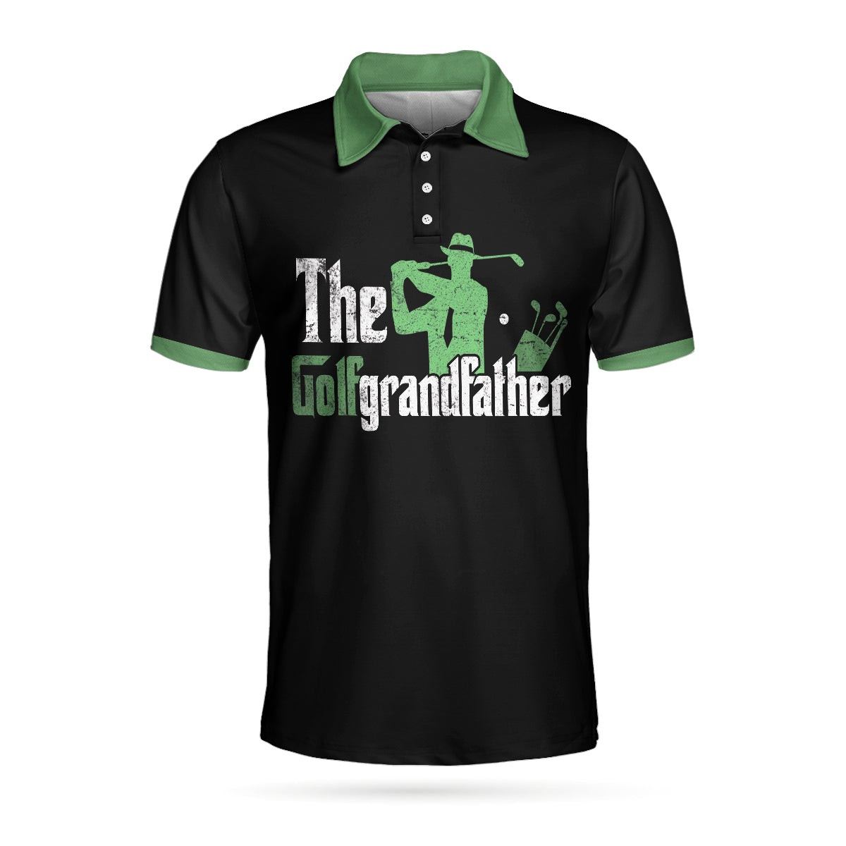 Best Grandpa By Par Short Sleeve Golf Polo Shirt The Godfather Theme Polo Shirt Best Golf Shirt For Men