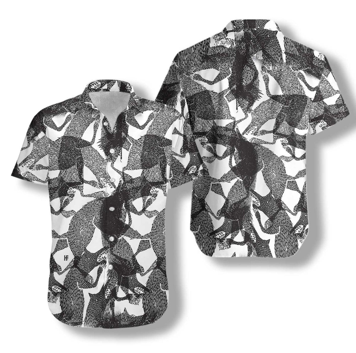 Big Bad Wolf Hawaiian Shirt
