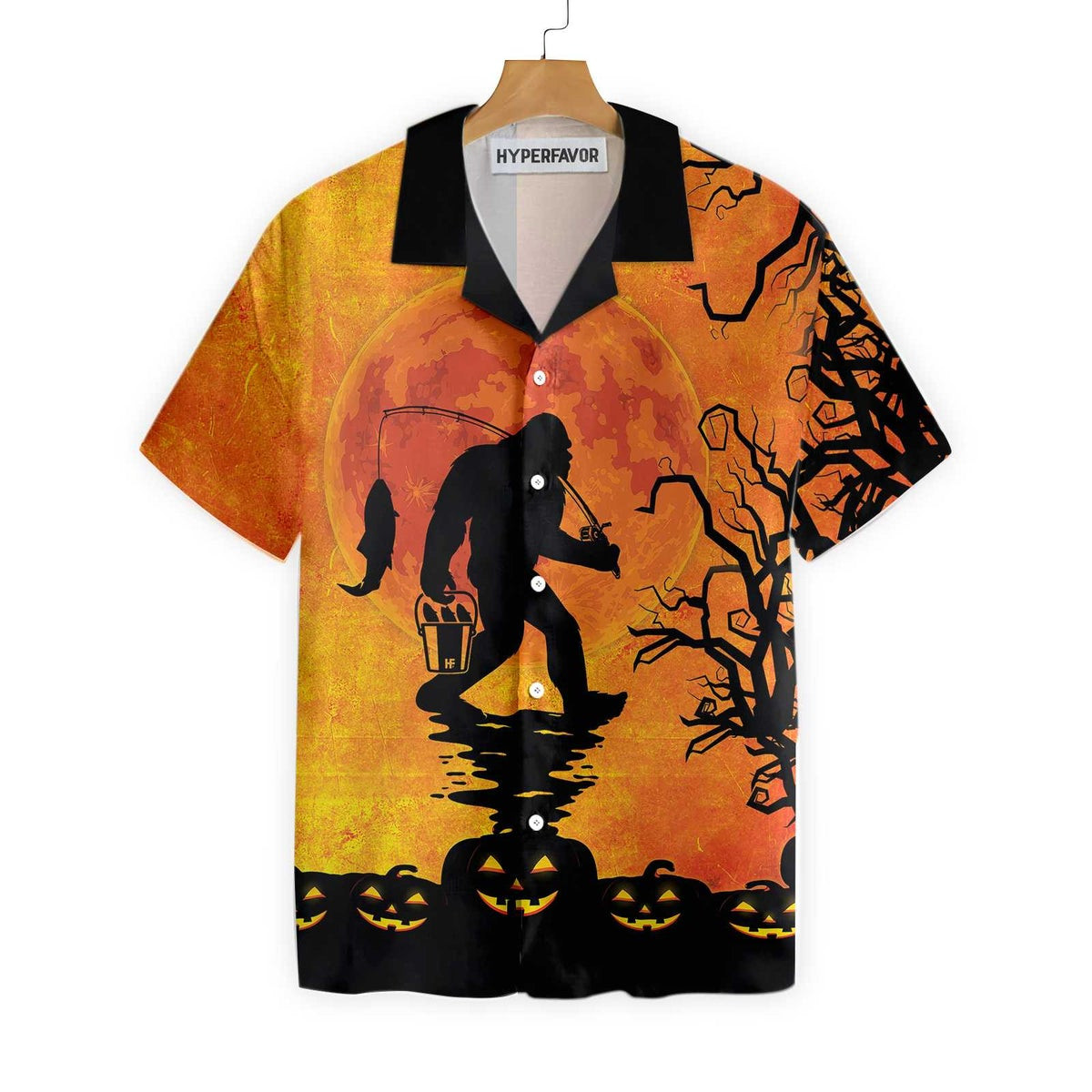 Big Foot Has Been Ready For Halloween Hawaiian Shirt Unique Halloween Shirt For Men And Women
