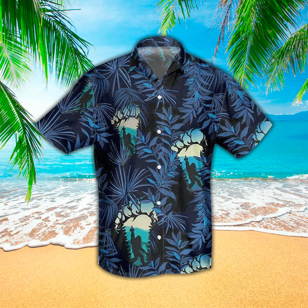 Bigfoot Aloha Shirt Hawaiian Shirt For Bigfoot Lovers Shirt For Men and Women