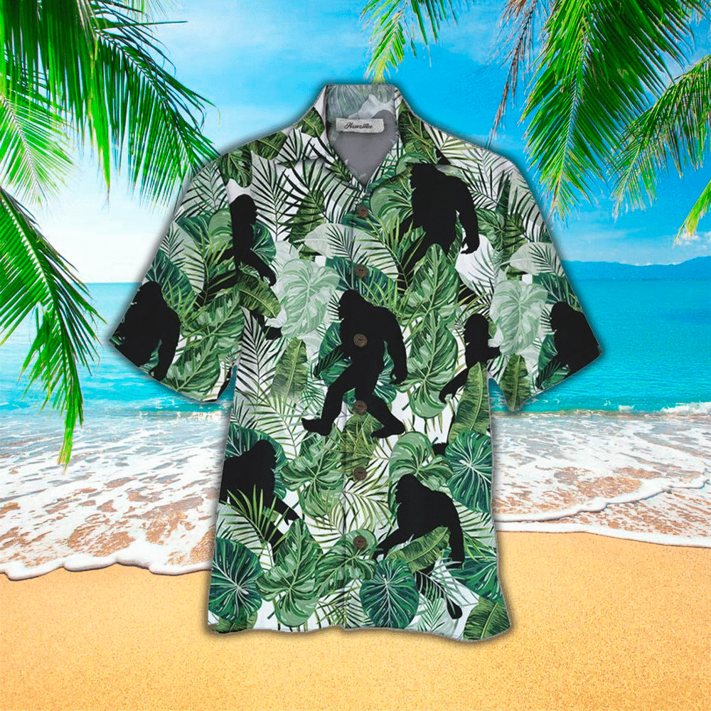Bigfoot Aloha Shirt Hawaiian Shirt For Bigfoot Lovers Shirt For Men and Women