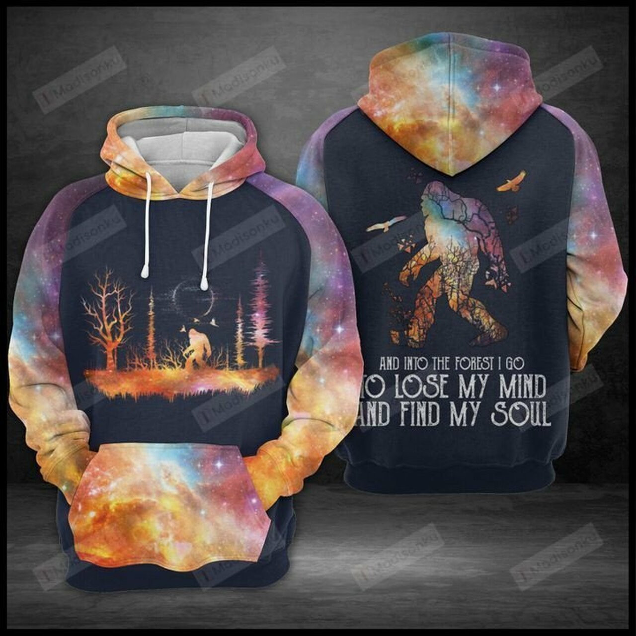 Bigfoot Forest 3d All Over Print Hoodie