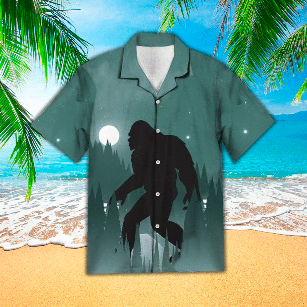 Bigfoot Hawaiian Shirt Bigfoot Lover Gifts Shirt For Men and Women