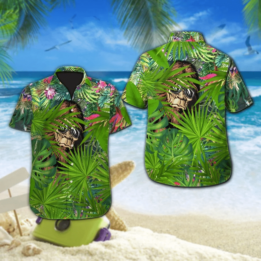 Bigfoot Hawaiian Shirt Bigfoot Shirt For Bigfoot Lover Shirt For Men and Women