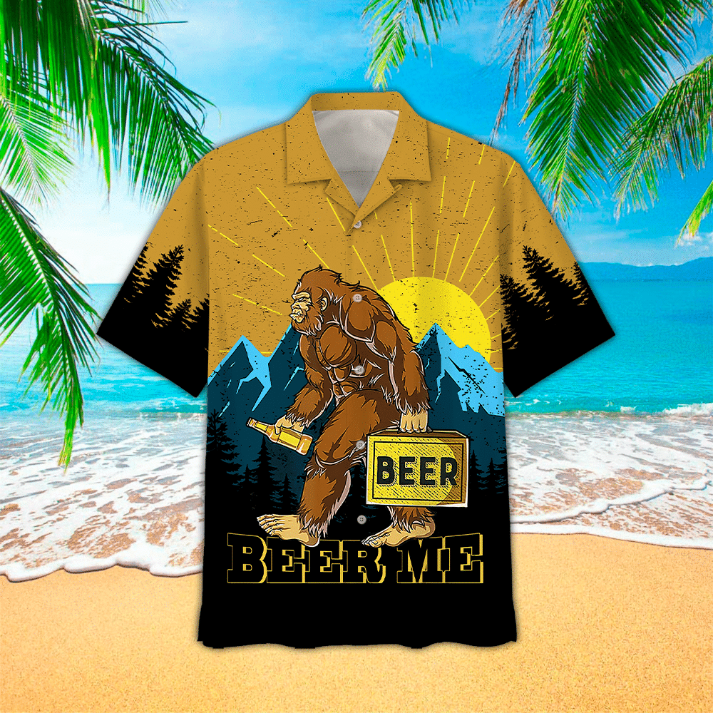 Bigfoot Hawaiian Shirt Bigfoot Shirt For Bigfoot Lover Shirt For Men and Women