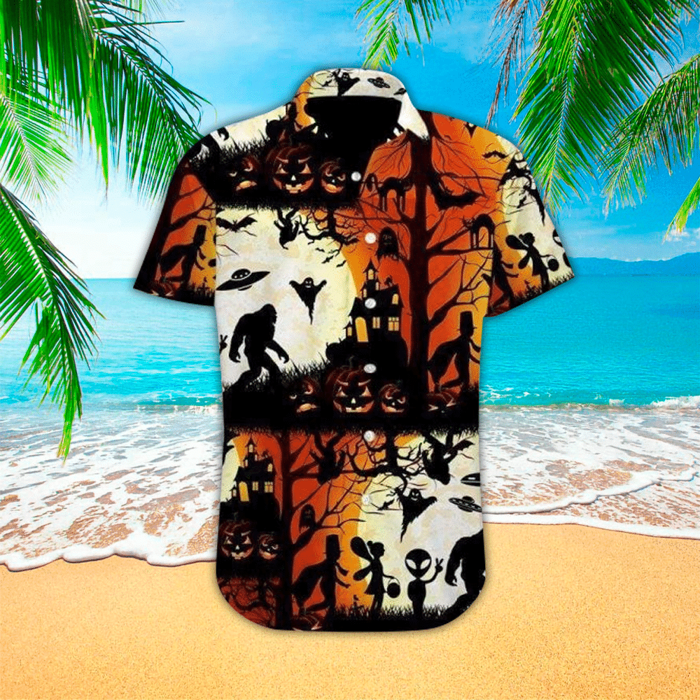 Bigfoot Hawaiian Shirt Perfect Bigfoot Clothing Shirt For Men and Women